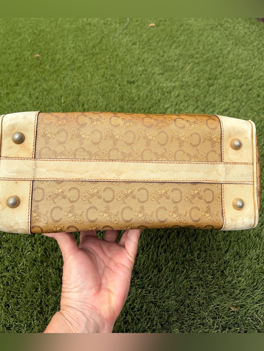 Authentic Celine Paris Diffusion Vintage Satchel Boston Bag Italy - Picture 4 of 15